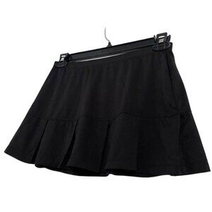 Aspire Black Pull-On Pleated Stretch Tennis Skirt - Size Small